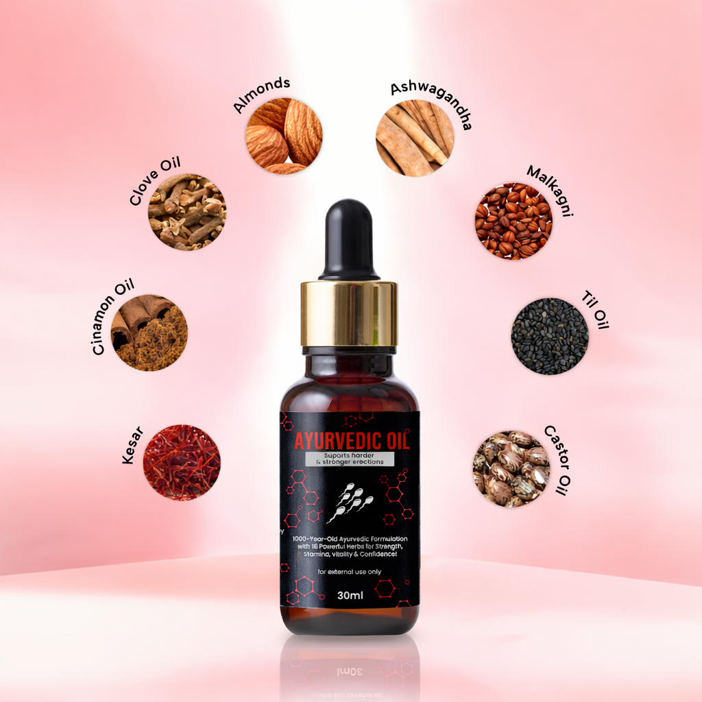 Ayurvediq Oil | For Stronger & Fuller size of Penile | Made from 17 Ayurvedic ingredients